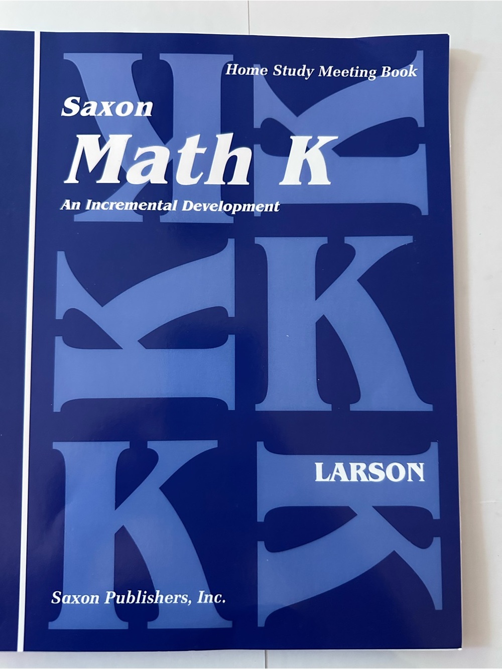 Math K Home Study Meeting Book – Blue